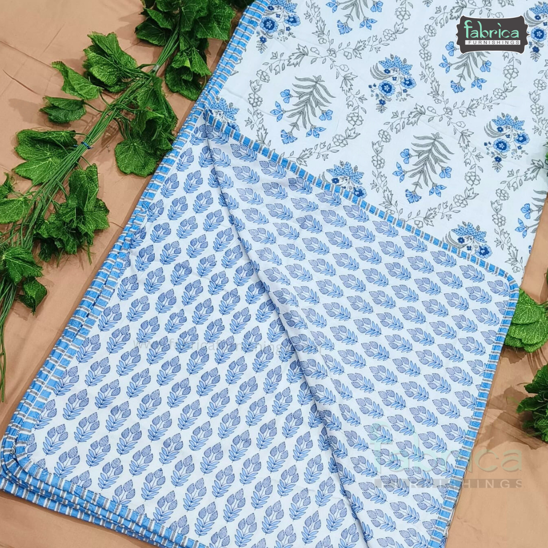 Rangsootra Mul Cotton Double Bed Printed Reversible Dohar