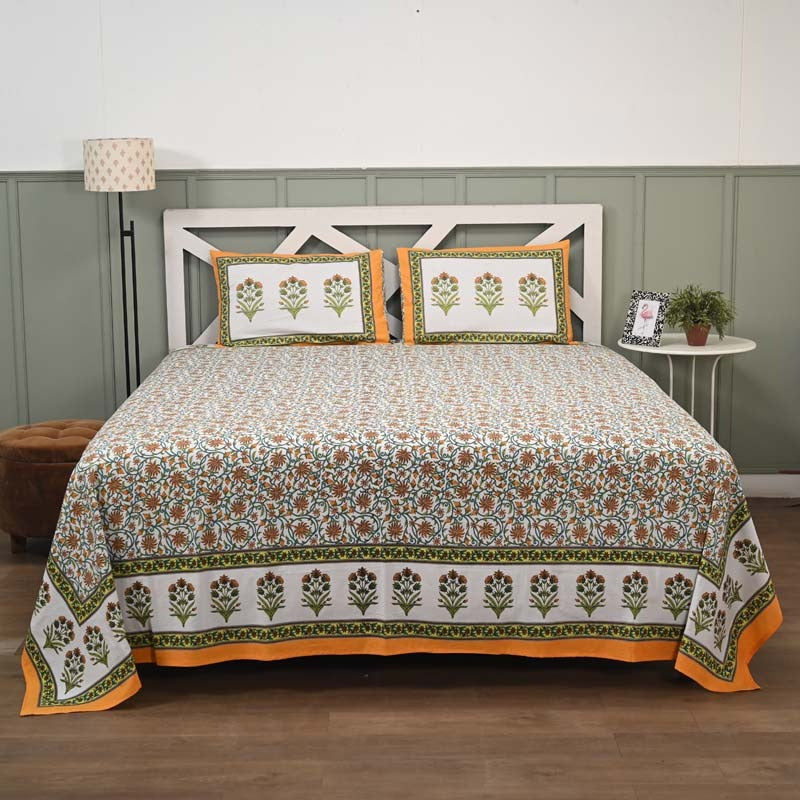 Mughal Utsav Pure Cotton King Size Bedsheet