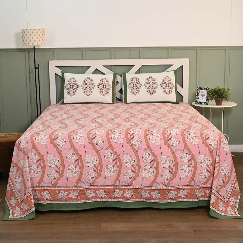 Mughal Utsav Pure Cotton King Size Bedsheet