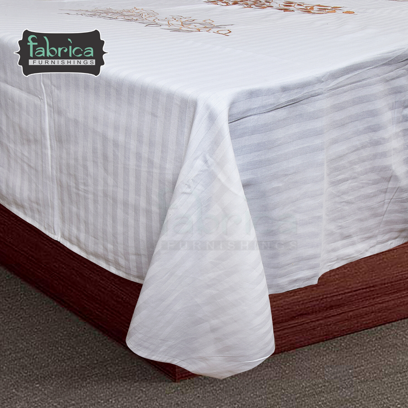 Fabby Home Designer Embroidered Double Bed king Size Bed Sheets