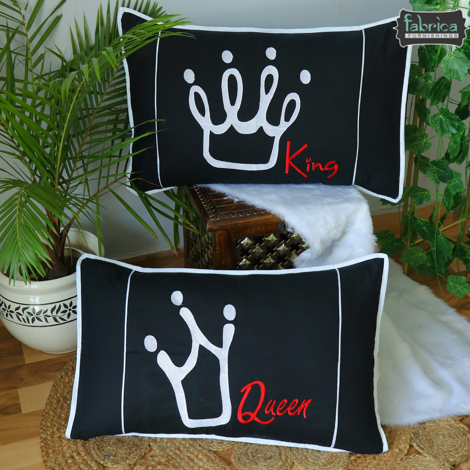 King and Queen Love only Pillow Cover Pair
