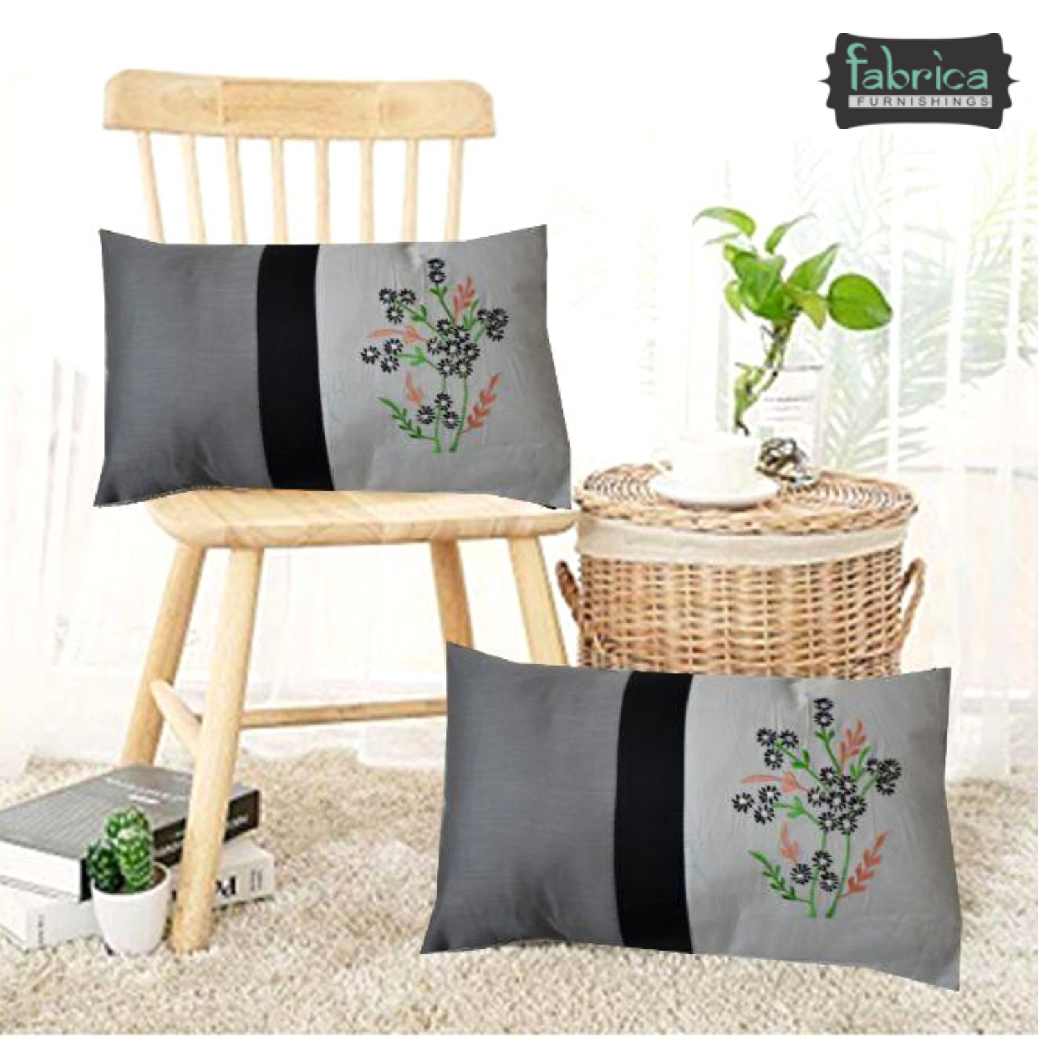 Royal Cushion Covers(Set of 2 With Filler)