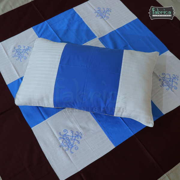 Decor Designer Mix & Match Embroider  Kingsize Double  Bedsheet
