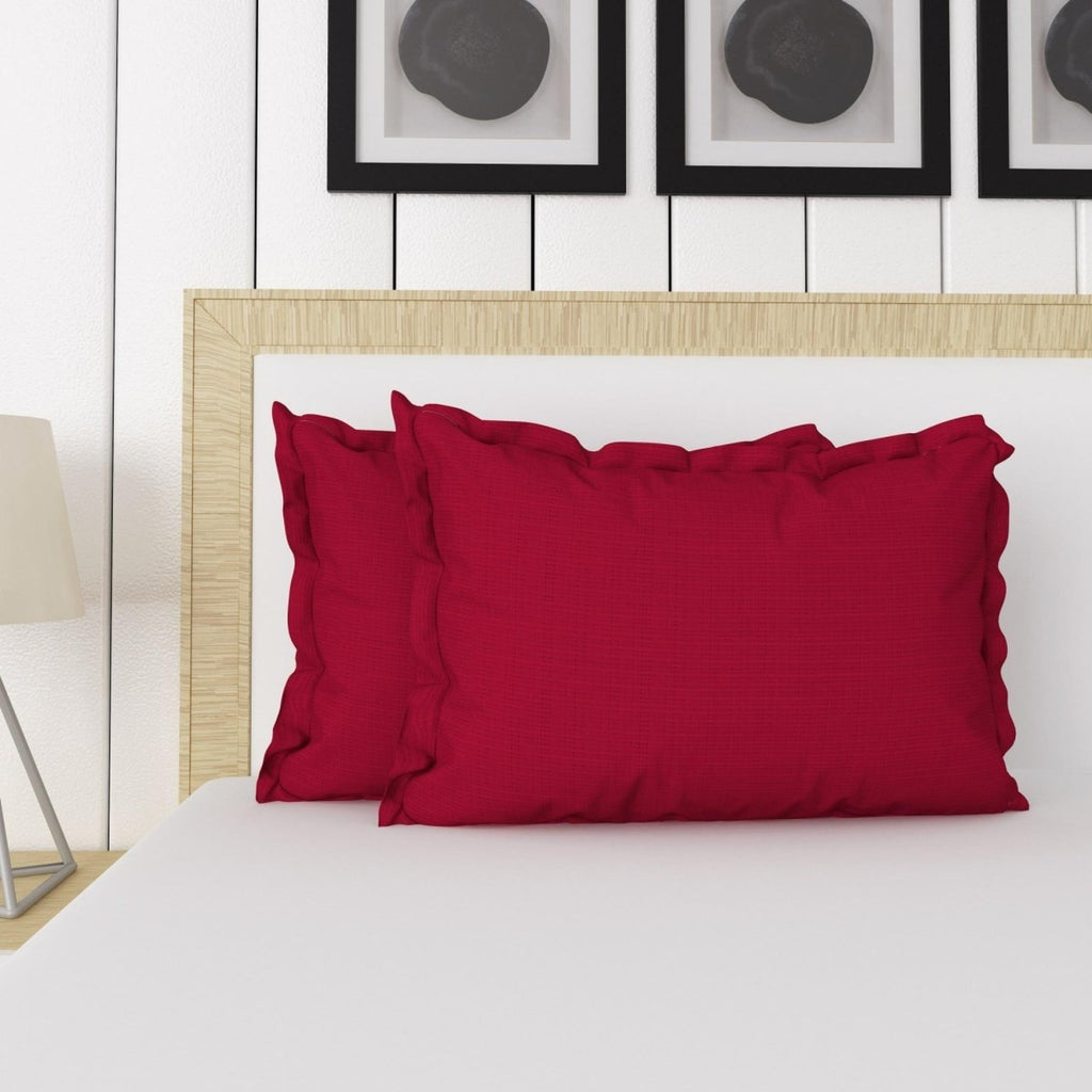 Fabby Pure Cotton Solid Colors Pillow Covers Only