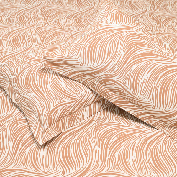 Urban Leaf Print Pure Cotton King Size Bedsheet