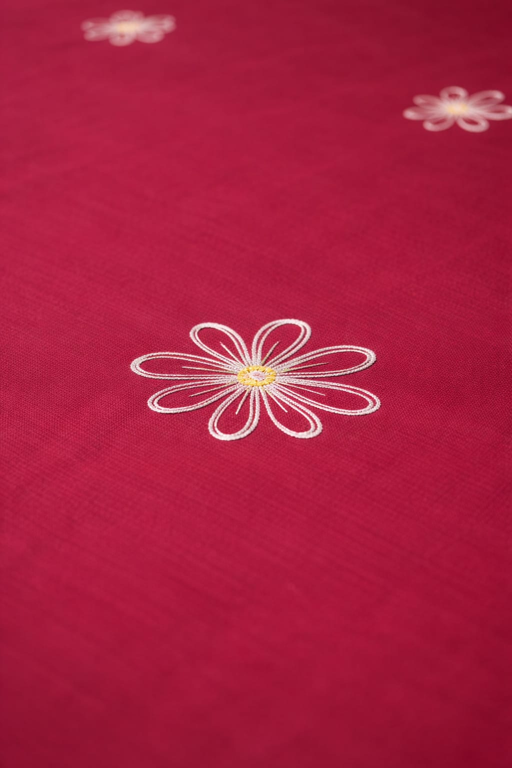Floral Bloom Embroidered King Size Pure Cotton Bedsheet Set