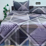 Fab Decor Pure Cotton Digital Print Super Kingsize Bedsheet (400TC)