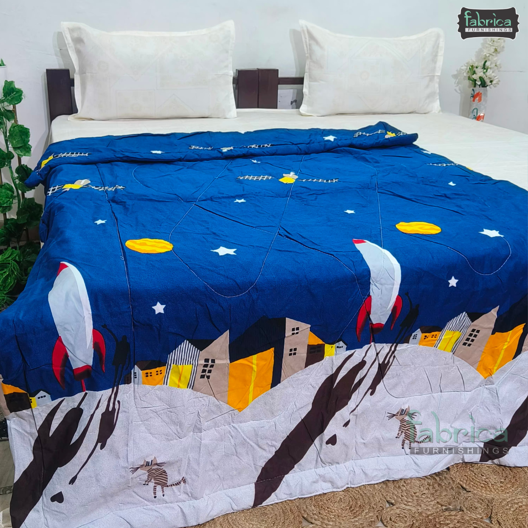 Cartoon Print Single bed Comforter(Quilt)