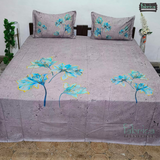 Fab Decor Pure Cotton Digital Print Super Kingsize Bedsheet (400TC)