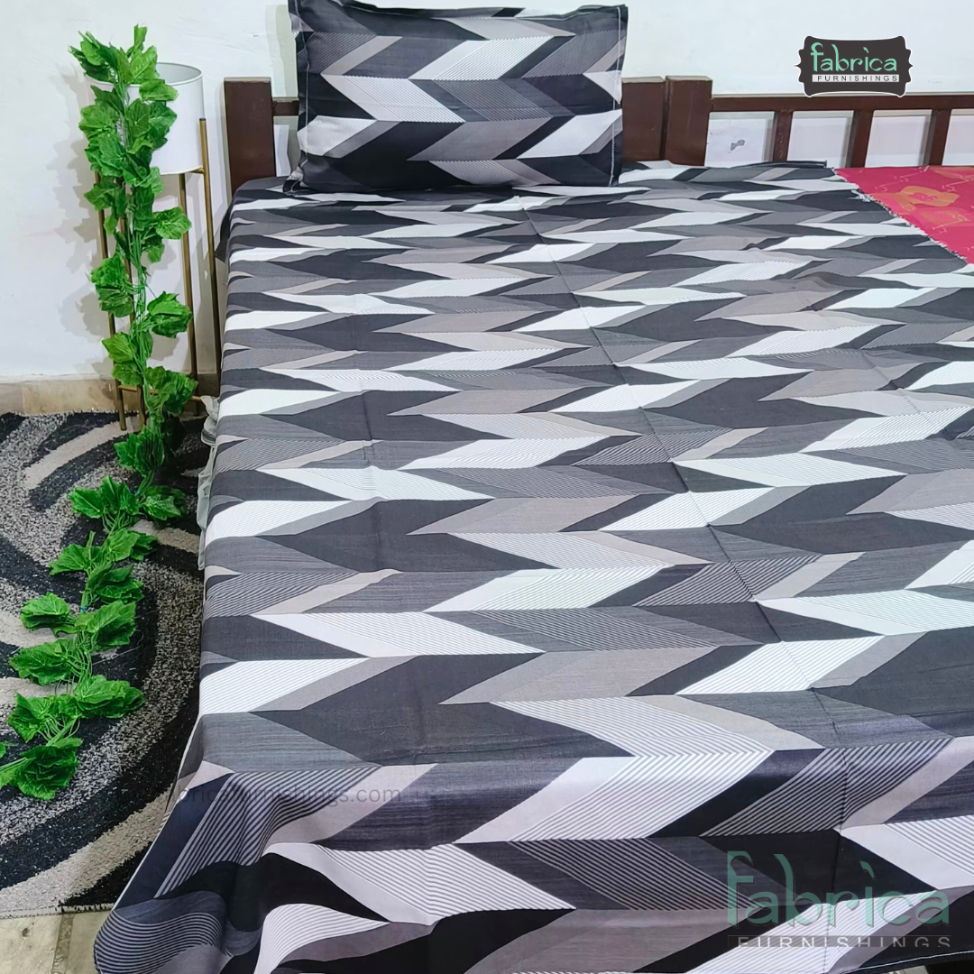 Hosta Pure Cotton Single Bed Sheet