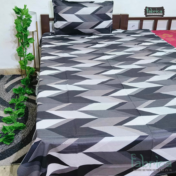 Hosta Pure Cotton Single Bed Sheet