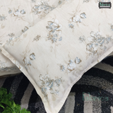 Petal Paradise Queen Size Pure Cotton Printed Bedsheet