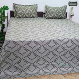 Petals Perra King Size Pure Cotton  Printed Bedsheet Set