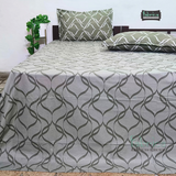 Petals Perra King Size Pure Cotton  Printed Bedsheet Set