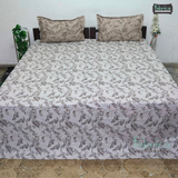 Petals Perra King Size Pure Cotton  Printed Bedsheet Set
