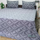 Petals Perra King Size Pure Cotton  Printed Bedsheet Set