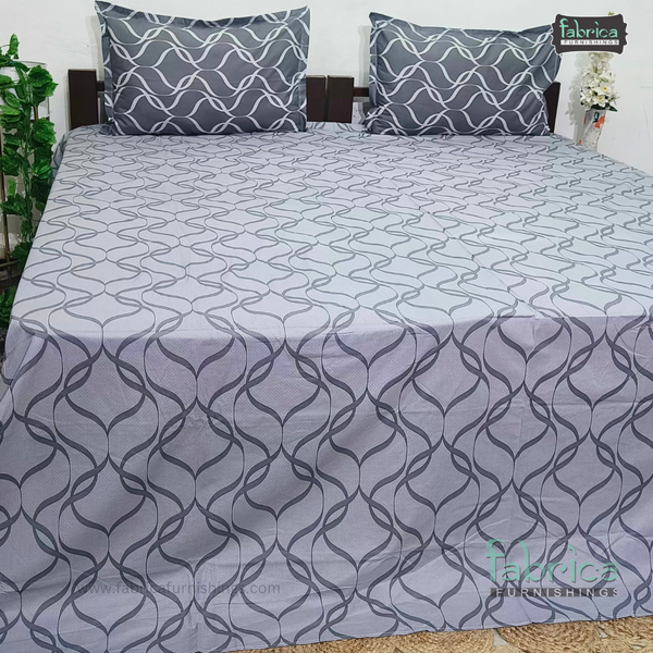 Petals Perra King Size Pure Cotton  Printed Bedsheet Set