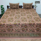 Rajwada Print King Size Pure Cotton King Size Bedsheet