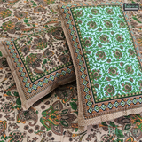 Rajwada Print King Size Pure Cotton King Size Bedsheet