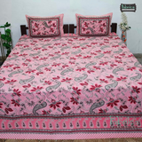 Rajwada Print King Size Pure Cotton King Size Bedsheet
