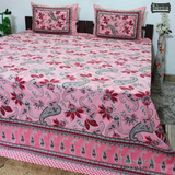 Rajwada Print King Size Pure Cotton King Size Bedsheet