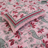 Rajwada Print King Size Pure Cotton King Size Bedsheet