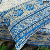 Rajwada Print King Size Pure Cotton King Size Bedsheet