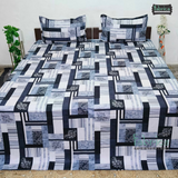 Procian premium pure cotton printed king size bedsheet