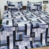 Procian premium pure cotton printed king size bedsheet