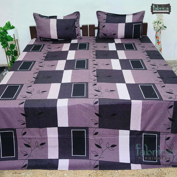 Procian premium pure cotton printed king size bedsheet