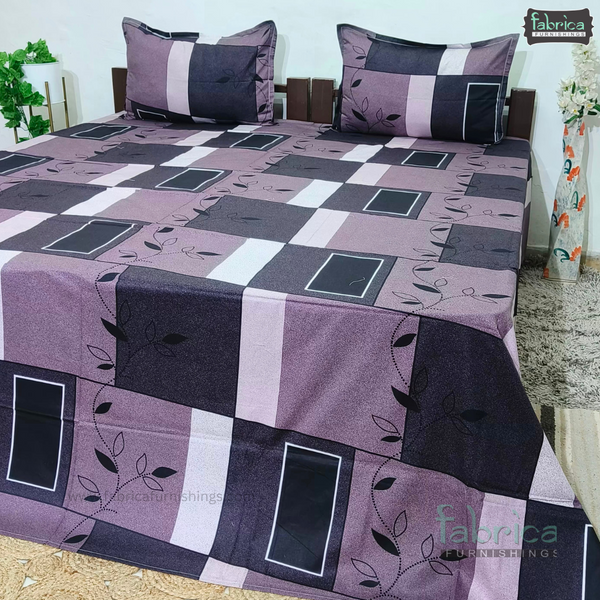 Procian premium pure cotton printed king size bedsheet