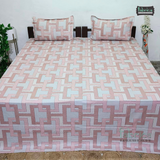 Procian premium pure cotton printed king size bedsheet
