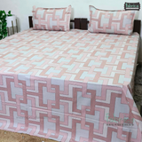 Procian premium pure cotton printed king size bedsheet
