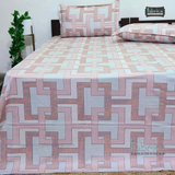 Procian premium pure cotton printed king size bedsheet