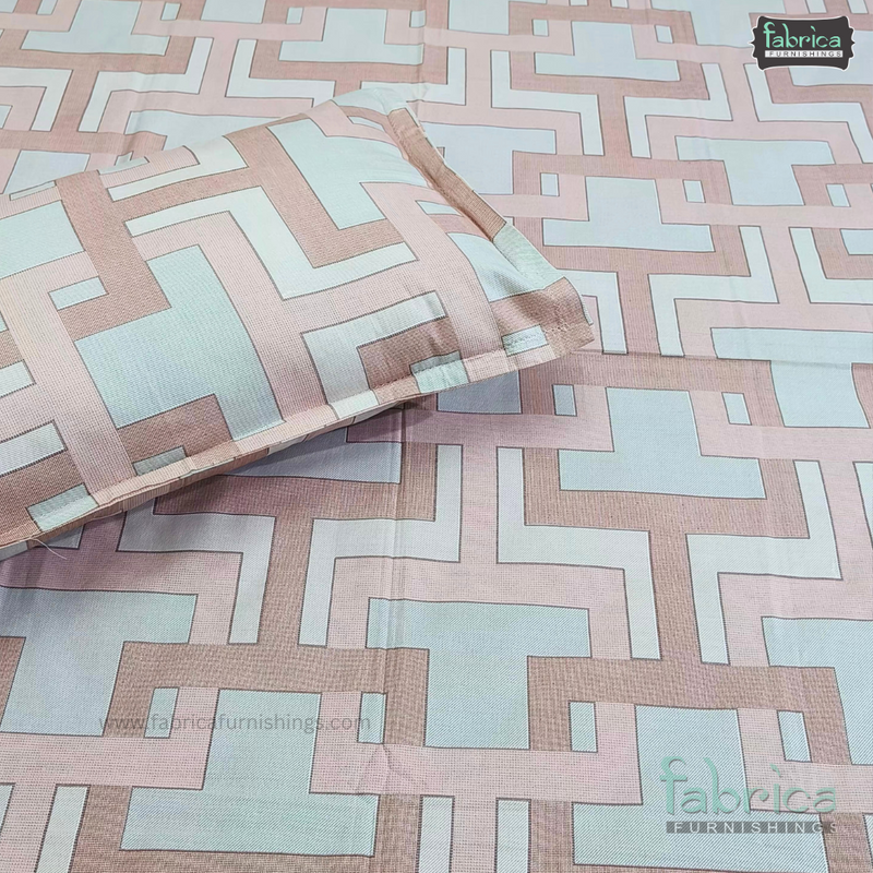 Procian premium pure cotton printed king size bedsheet