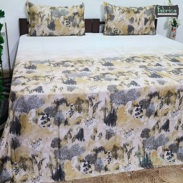 Stella Pure Cotton King Size Tie & Dye Bedsheet