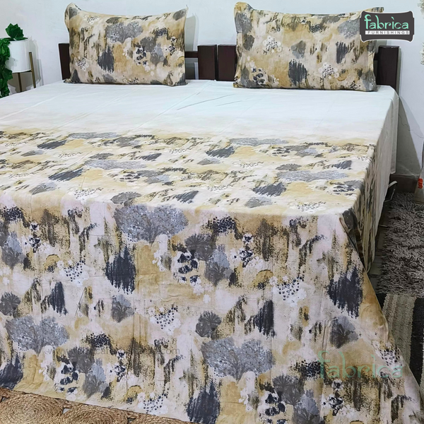 Stella Pure Cotton King Size Tie & Dye Bedsheet