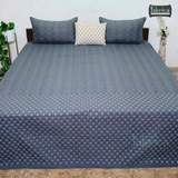 LUXURIOUS 4 PIECE QUILTED EMBROIDERED BEDCOVER