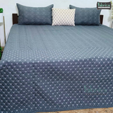 LUXURIOUS 4 PIECE QUILTED EMBROIDERED BEDCOVER