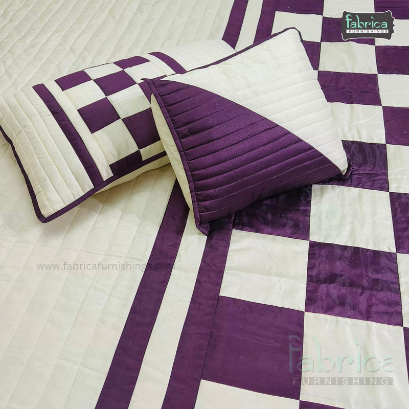 DESIGNER PATCHWORK  5 PCS KING SIZE BEDCOVER SET