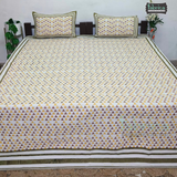 Fabby Handblock Quilted Reversible Pure Cotton Bedcover