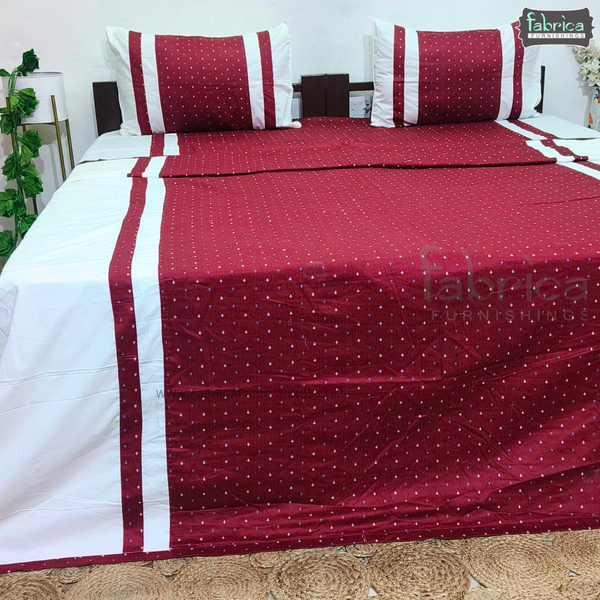 Luxury King Size  Pure Cotton Mix & Match Printed 4 Pcs  Set