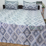 Fabby Decor Designer Print Cotton  King Size Bed Sheets