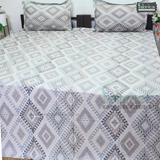 Fabby Decor Designer Kingsize Printed Pure Cotton Bedsheet