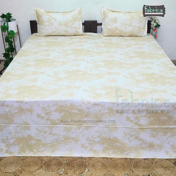 Fabby Decor Designer Kingsize Printed Pure Cotton Bedsheet