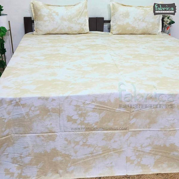 Fabby Decor Designer Kingsize Printed Pure Cotton Bedsheet