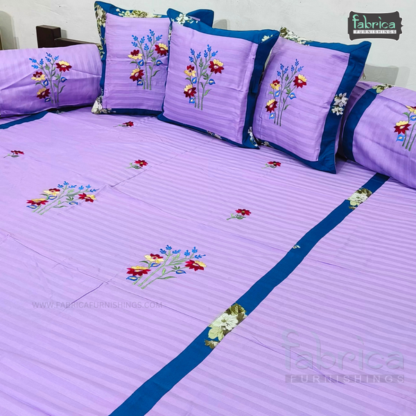 Decor classic Designer Embroider 8 pcs pure Cotton Deewan Set.