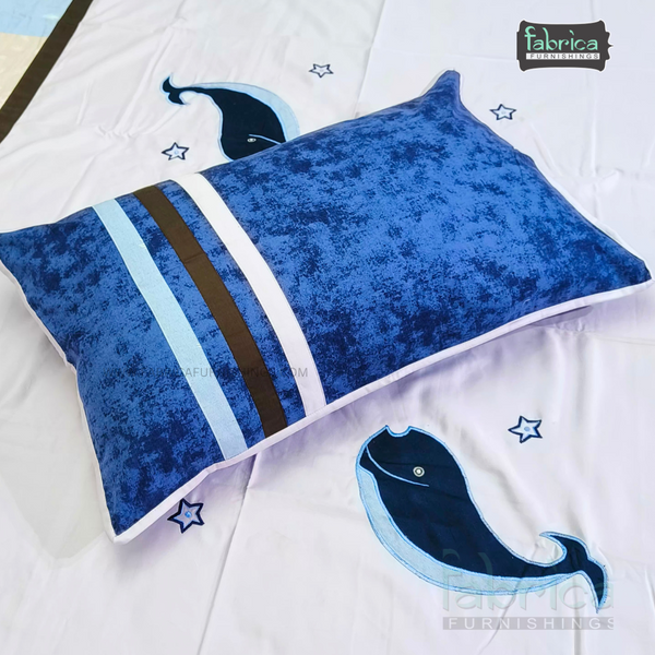 Fabby Home Patchwork Embroidered Thick Cotton Single Bedcover