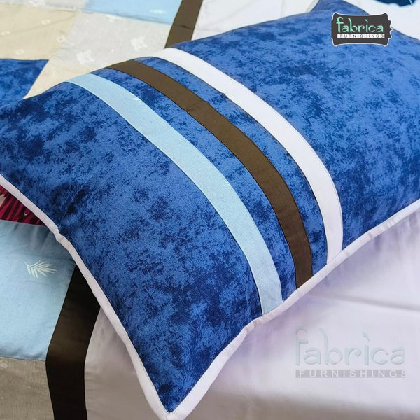 Fabby Home Patchwork Embroidered Thick Cotton Single Bedcover