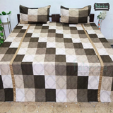 procian premium pure cotton printed king size bedsheet